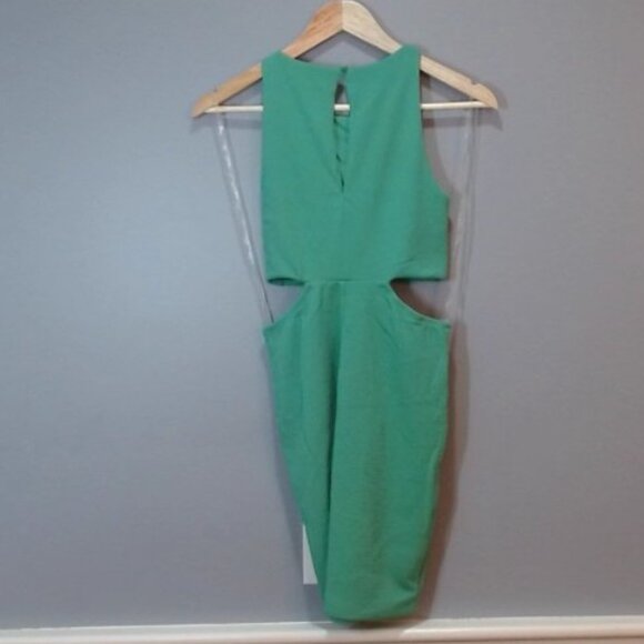 Wild Fable Women’s Sleeveless Twist-Front Bodycon Dress – Jade Green, Size Small - Picture 3 of 3